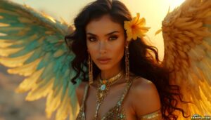 Angels from Above – Female Angel Art – AI Fantasy Art