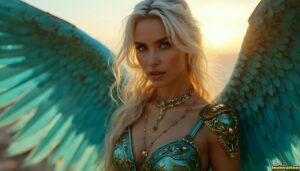 Angels from Above – Female Angel Art – AI Fantasy Art