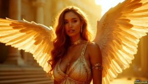 Angels from Above – Female Angel Art – AI Fantasy Art