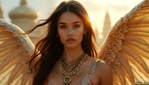 Angels from Above – Female Angel Art – AI Fantasy Art