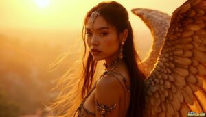 Angels from Above – Female Angel Art – AI Fantasy Art