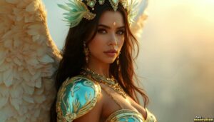 Angels from Above – Female Angel Art – AI Fantasy Art