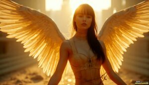 Angels from Above – Female Angel Art – AI Fantasy Art