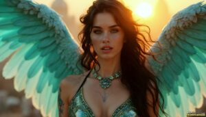 Angels from Above – Female Angel Art – AI Fantasy Art