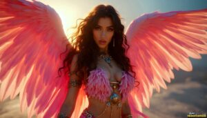 Angels from Above – Female Angel Art – AI Fantasy Art