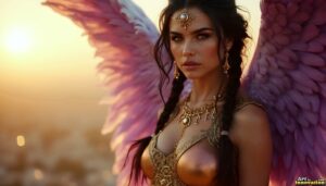 Angels from Above – Female Angel Art – AI Fantasy Art
