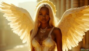 Angels from Above – Female Angel Art – AI Fantasy Art