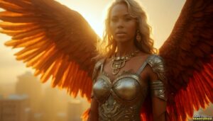 Angels from Above – Female Angel Art – AI Fantasy Art