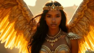 Angels from Above – Female Angel Art – AI Fantasy Art