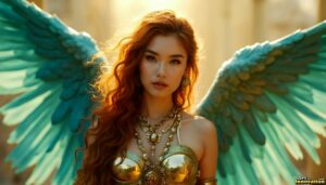 Angels from Above – Female Angel Art – AI Fantasy Art
