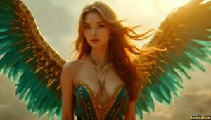 Angels from Above – Female Angel Art – AI Fantasy Art