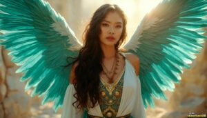 Angels from Above – Female Angel Art – AI Fantasy Art