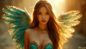 Angels from Above – Female Angel Art – AI Fantasy Art