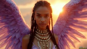 Angels from Above – Female Angel Art – AI Fantasy Art