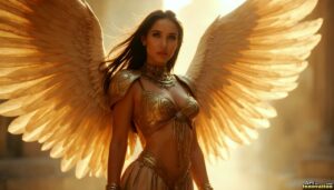 Angels from Above – Female Angel Art – AI Fantasy Art
