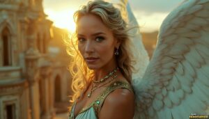 Angels from Above – Female Angel Art – AI Fantasy Art