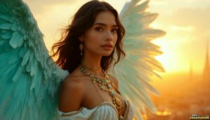 Angels from Above – Female Angel Art – AI Fantasy Art
