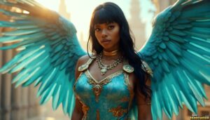 Angels from Above – Female Angel Art – AI Fantasy Art