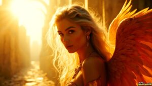 Angels from Above – Female Angel Art – AI Fantasy Art