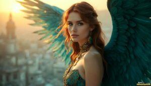 Angels from Above – Female Angel Art – AI Fantasy Art