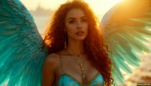 Angels from Above – Female Angel Art – AI Fantasy Art