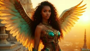 Angels from Above – Female Angel Art – AI Fantasy Art