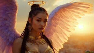 Angels from Above – Female Angel Art – AI Fantasy Art