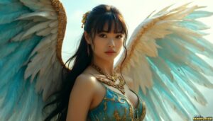 Angels from Above – Female Angel Art – AI Fantasy Art