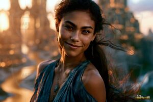 Goddesses of the Golden City – AI Fantasy Female Art