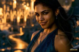 Goddesses of the Golden City – AI Fantasy Female Art