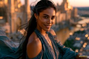 Goddesses of the Golden City – AI Fantasy Female Art
