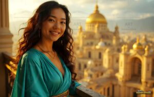 Goddesses of the Golden City – AI Fantasy Female Art