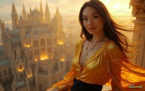 Goddesses of the Golden City – AI Fantasy Female Art