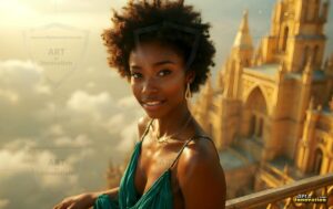 Goddesses of the Golden City – AI Fantasy Female Art