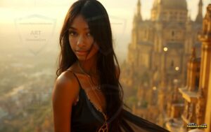 Goddesses of the Golden City – AI Fantasy Female Art