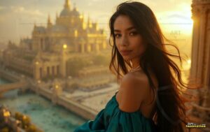 Goddesses of the Golden City – AI Fantasy Female Art