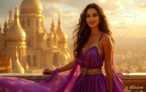 Goddesses of the Golden City – AI Fantasy Female Art