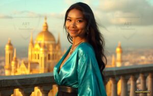 Goddesses of the Golden City – AI Fantasy Female Art