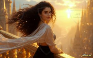 Goddesses of the Golden City – AI Fantasy Female Art