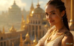 Goddesses of the Golden City – AI Fantasy Female Art