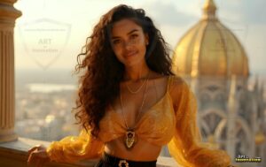 Goddesses of the Golden City – AI Fantasy Female Art