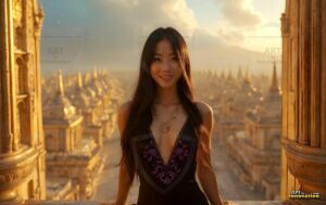 Goddesses of the Golden City – AI Fantasy Female Art