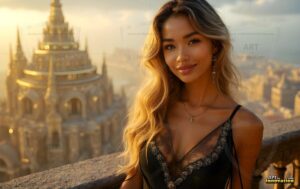 Goddesses of the Golden City – AI Fantasy Female Art