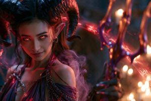 Hot Sexy Female Demons – AI Dark Art