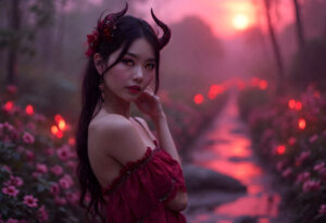 Hot Sexy Female Demons – AI Dark Art
