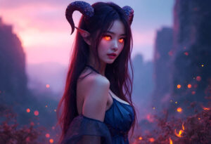 Hot Sexy Female Demons – AI Dark Art