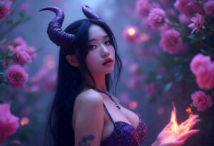 Hot Sexy Female Demons – AI Dark Art