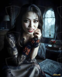 Vampire Princess – AI Dark Gothic Fairytale Art