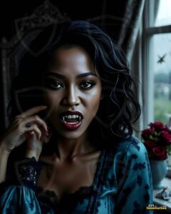 Vampire Princess – AI Dark Gothic Fairytale Art