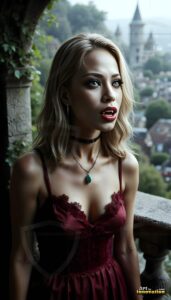 Vampire Princess – AI Dark Gothic Fairytale Art